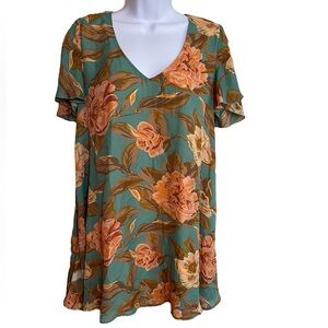 Show Me Your Mumu Floral Mini Swing Dress sz. Medium